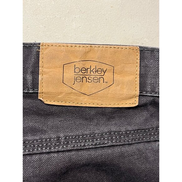Berkley Jensen Men Work Pants 36x30 Dark 100% Cotton Relaxed Fit Durable Pockets - Picture 7 of 15